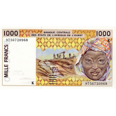 P711Kg Senegal - 1000 Francs Year 1997